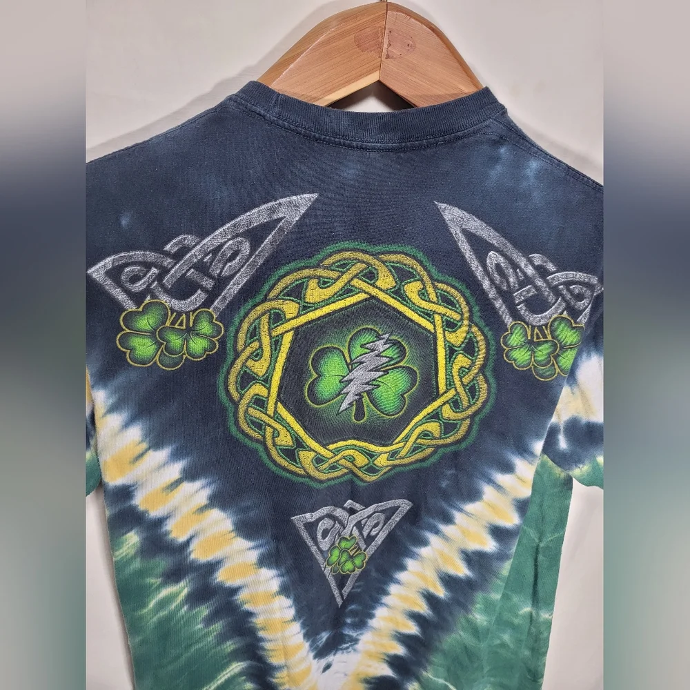 Beautiful Grateful Dead Shamrock V Tie-Dye T-Shirt Irish designs really nice - Picture 6 of 6